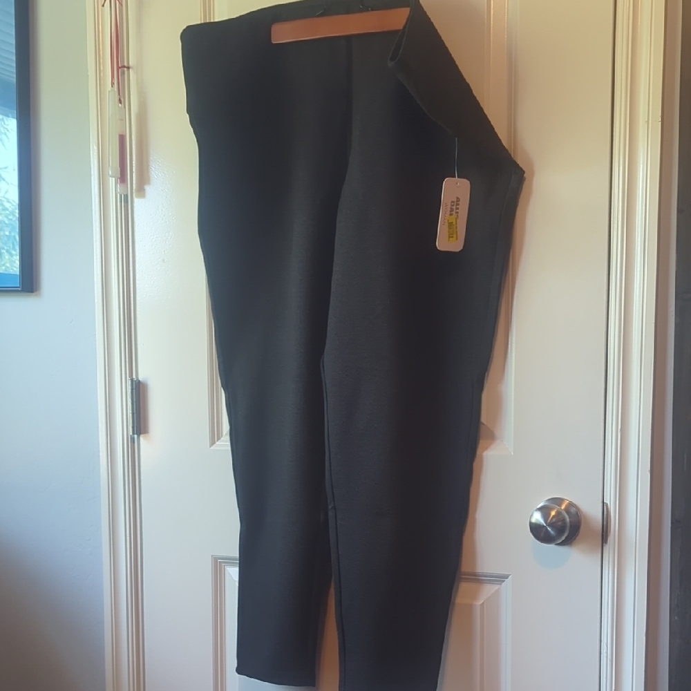 Allison Daley Black Dress Pants Straight-Leg